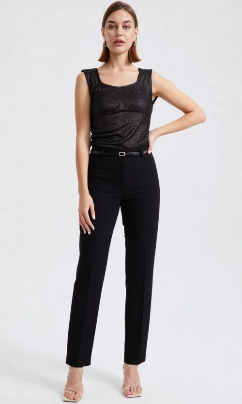 Pantalón mujer unicolor