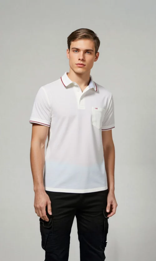 Camiseta hombre manga corta unicolor