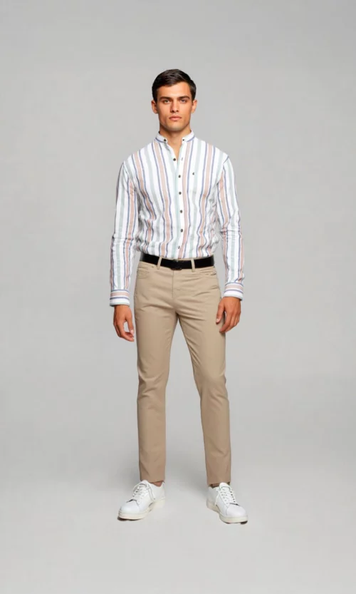 Pantalón hombre unicolor