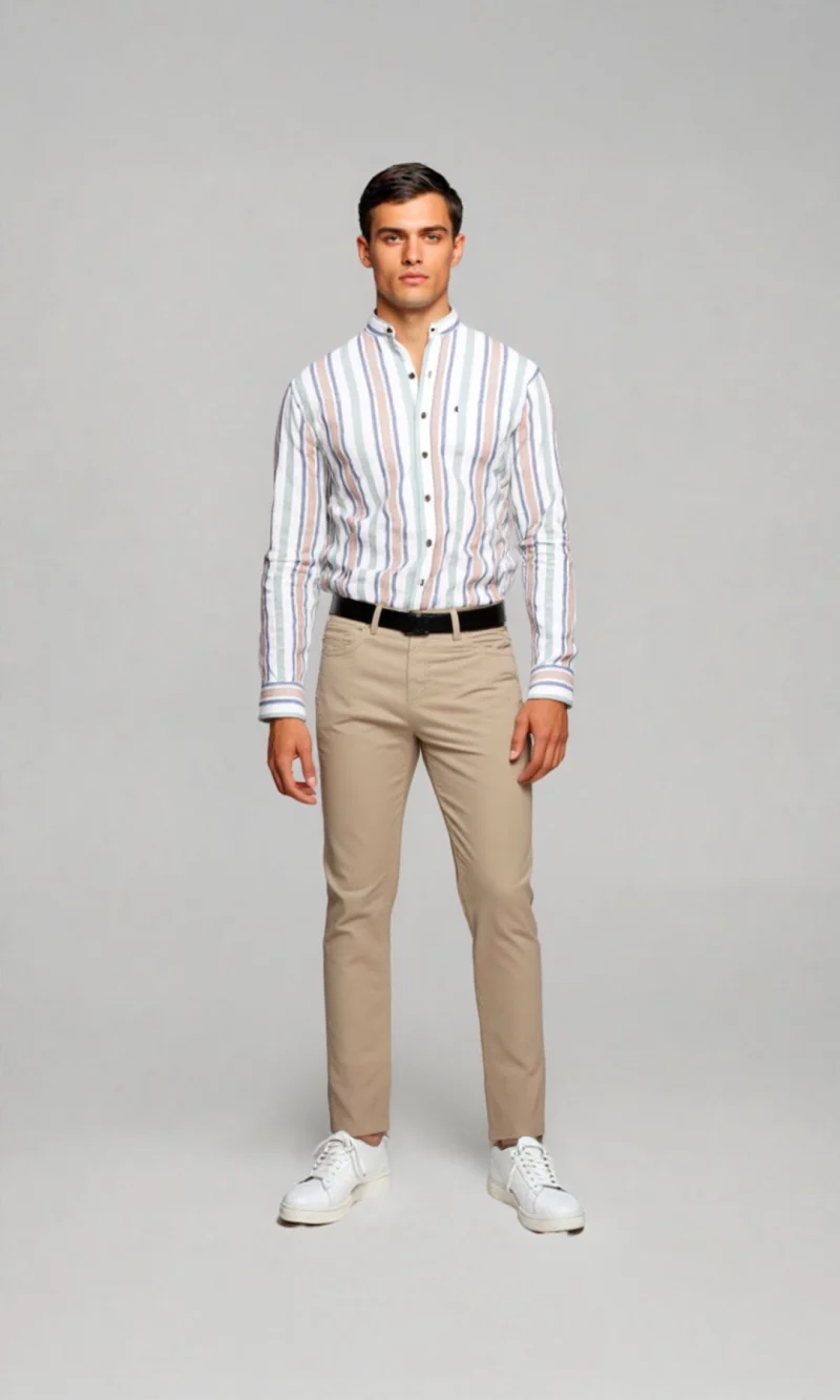 Pantalón hombre unicolor