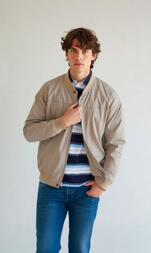 Chaqueta hombre unicolor