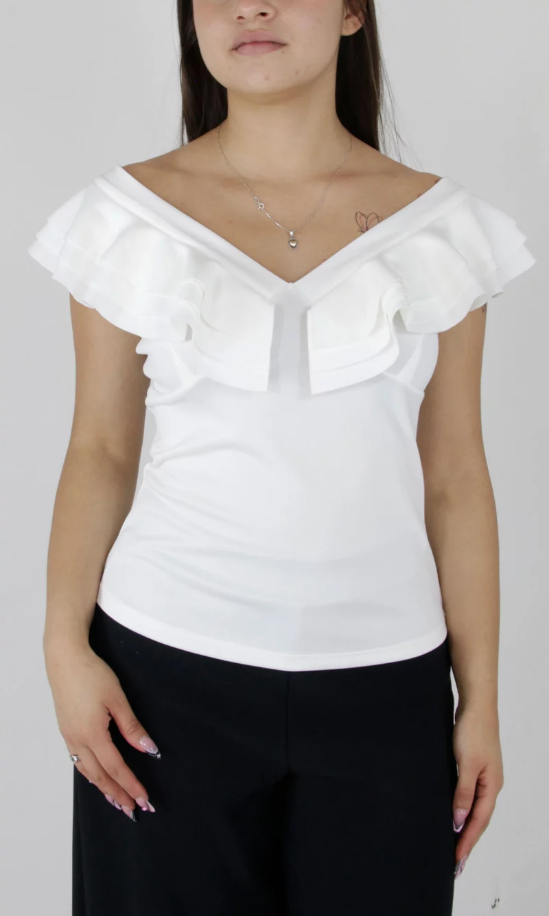 Blusa manga sisa unicolor - Imagen 5