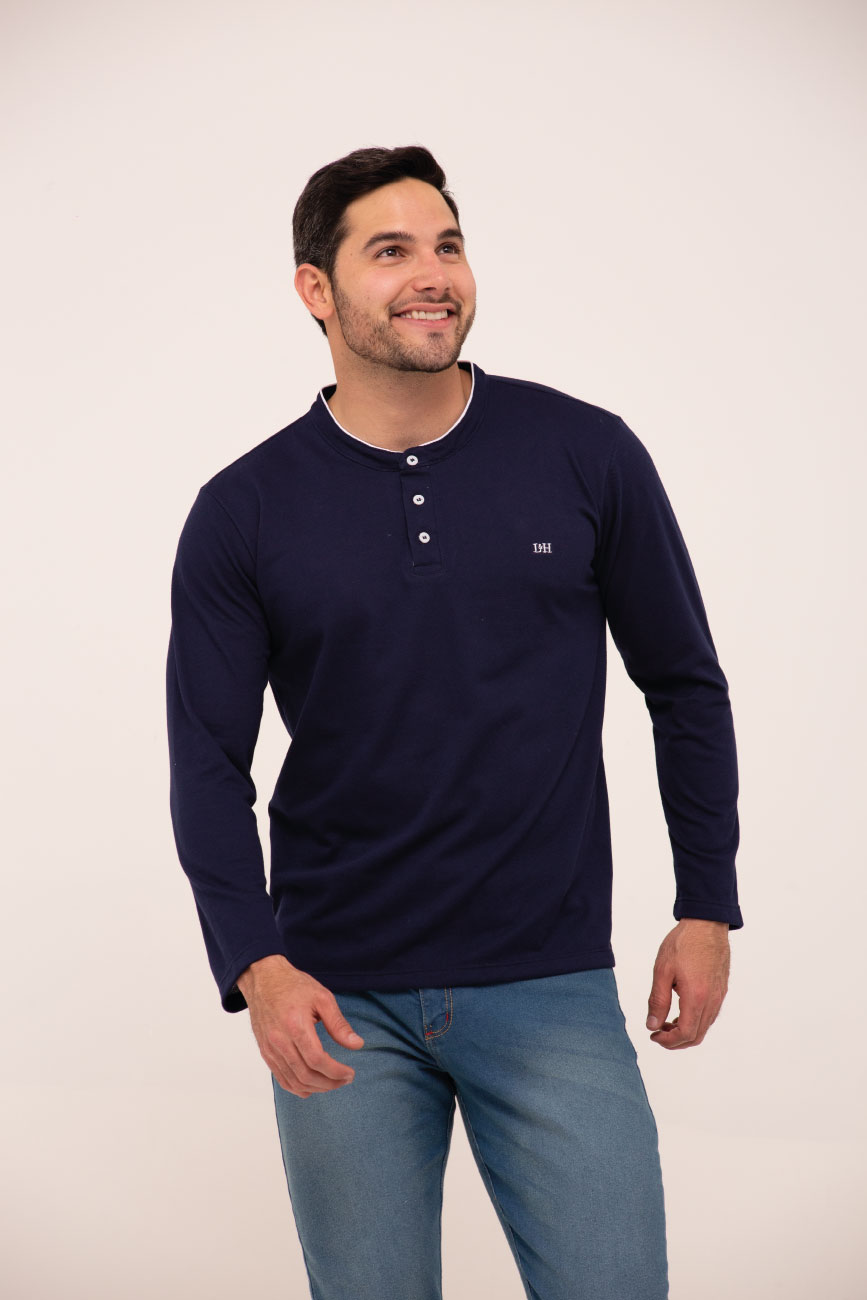 Buzo hombre casual manga larga unicolor - Tienda en linea LyH