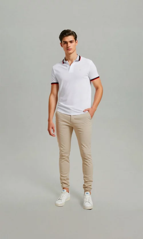 Pantalón hombre unicolor