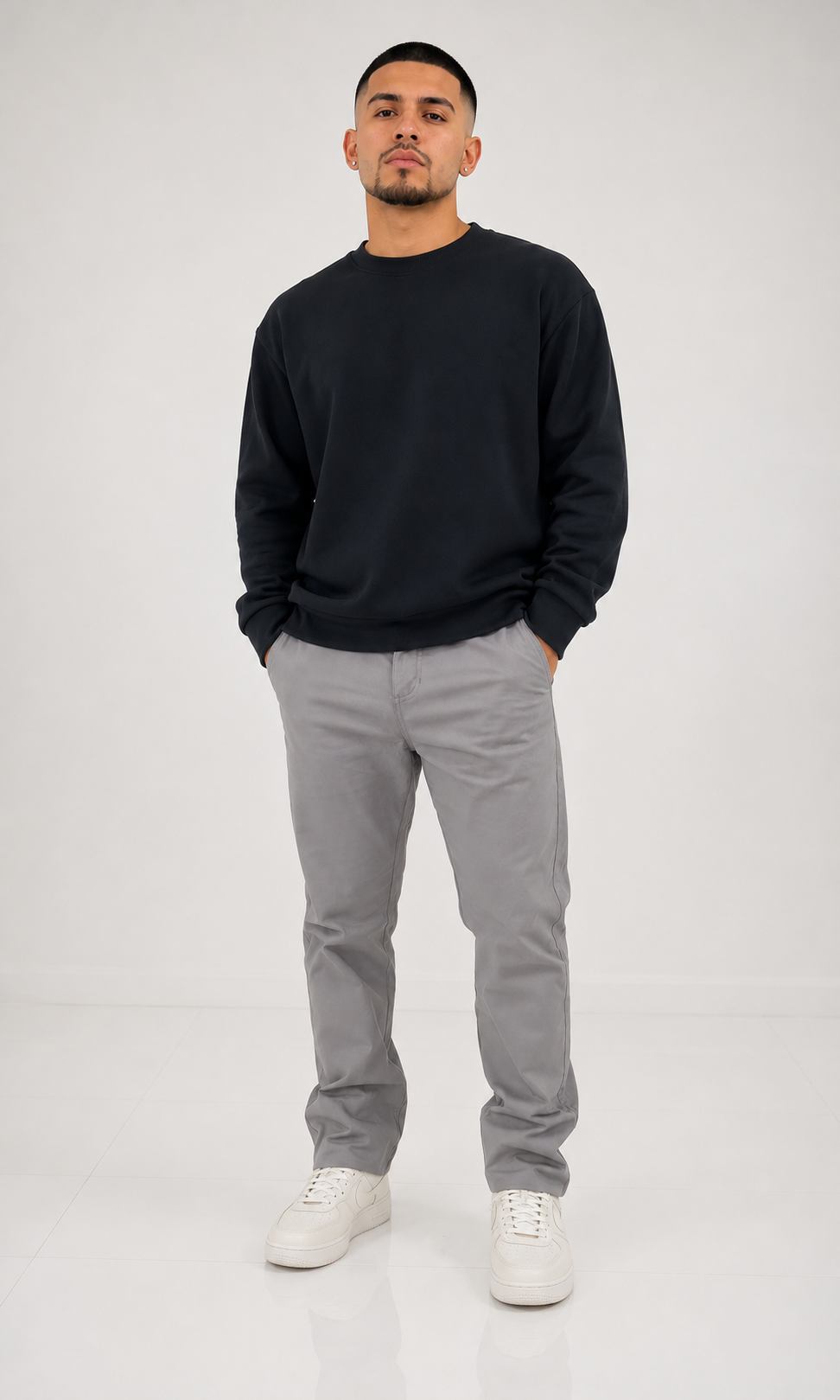Pantalón hombre unicolor