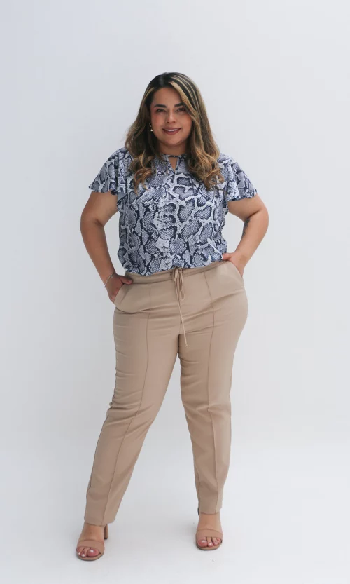 Pantalón mujer unicolor