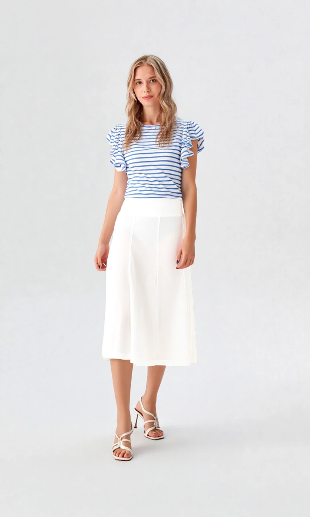 Falda mujer unicolor