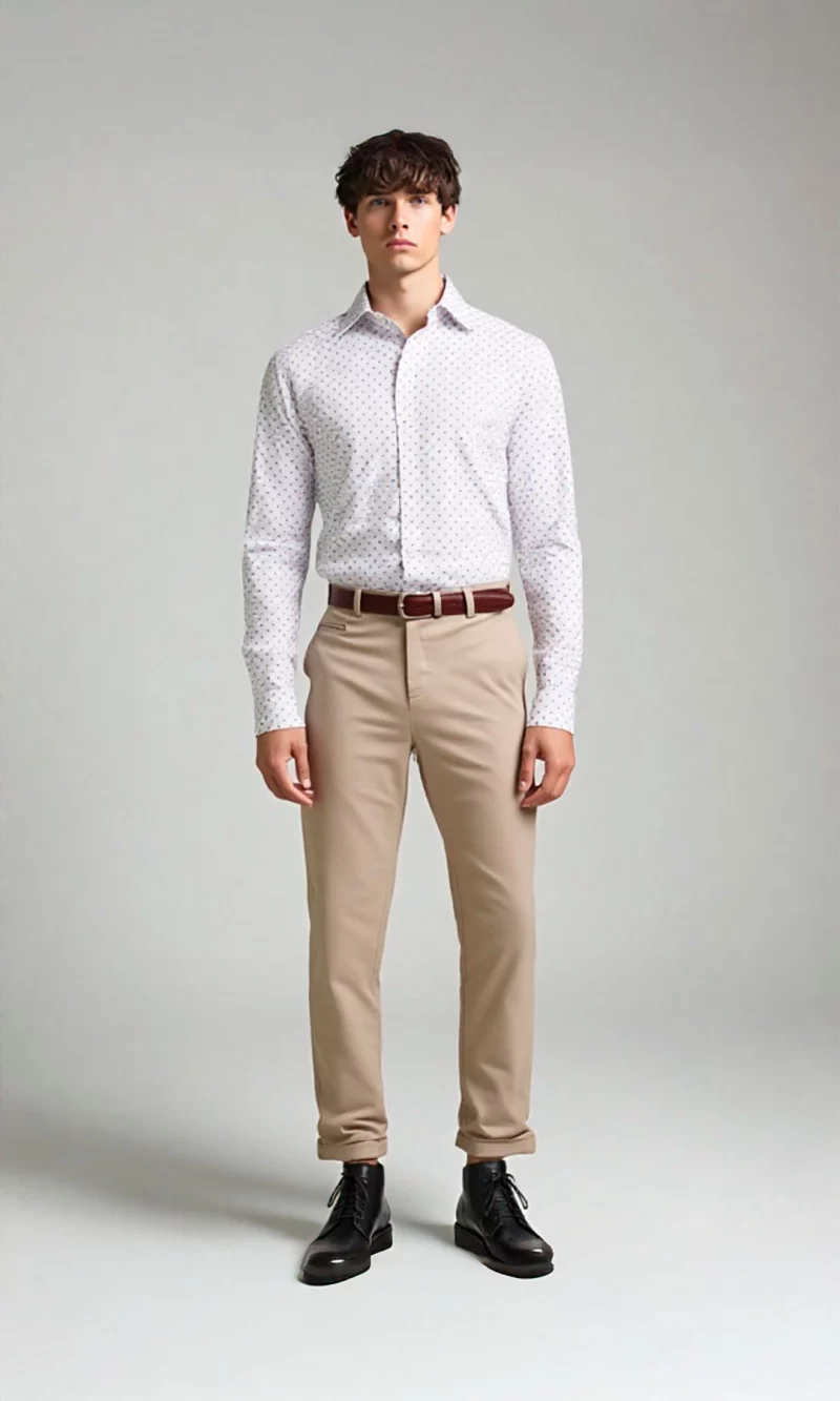 Pantalón hombre unicolor - Imagen 9
