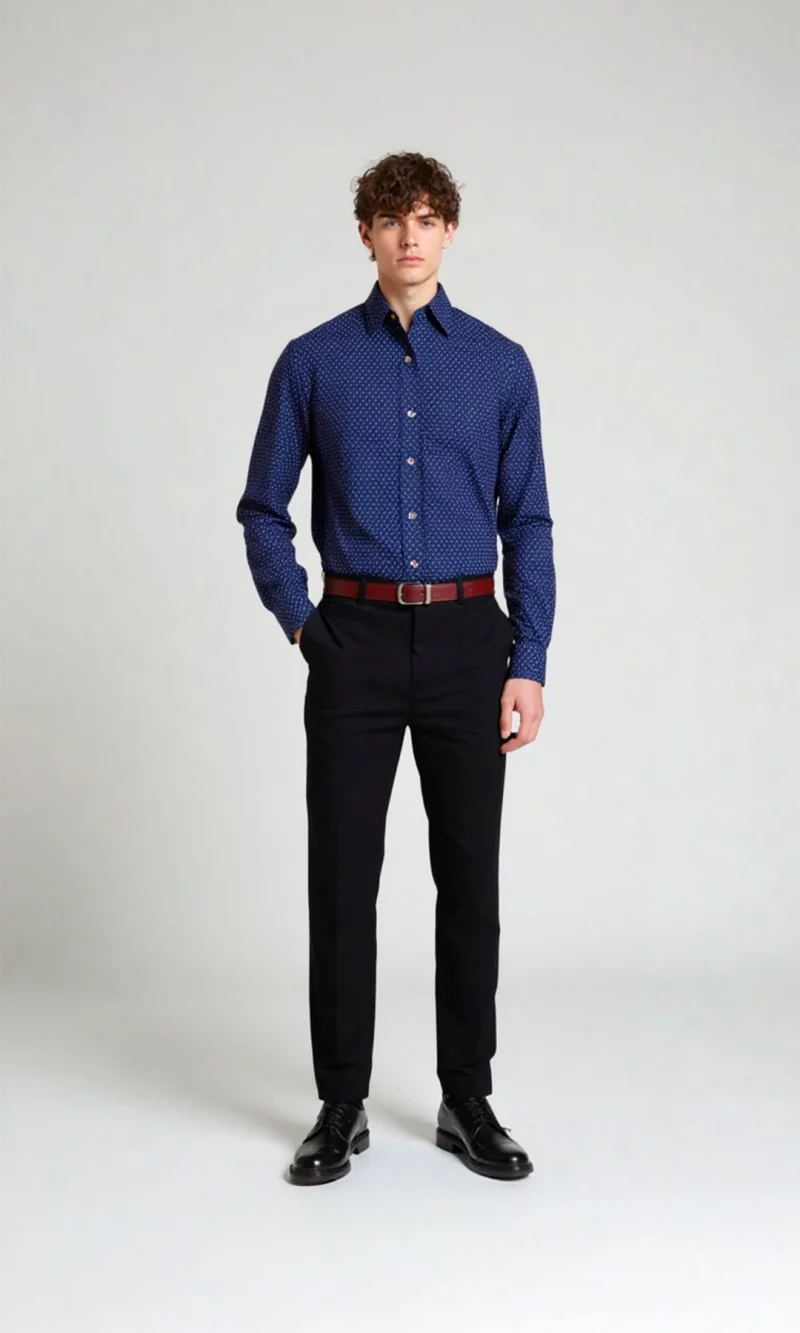 Pantalón hombre unicolor - Imagen 5