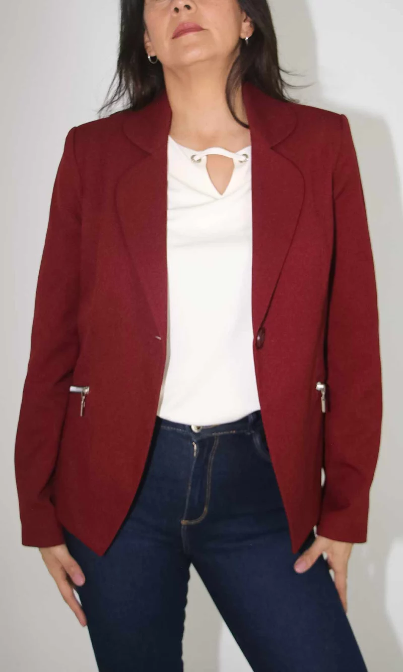 Chaqueta mujer unicolor - Imagen 6