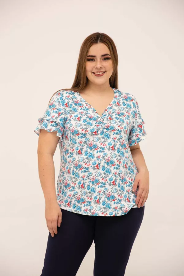 1F609081 Camiseta para mujer tallas grandes pluz size - tienda de ropa-LYH-moda