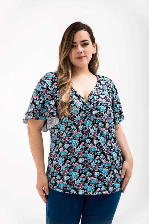 1F609081 Camiseta para mujer tallas grandes pluz size - tienda de ropa-LYH-moda