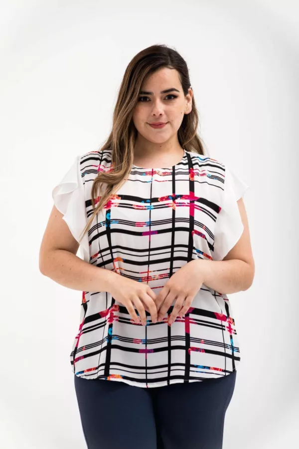1F612157 Blusa para mujer tallas grandes pluz size - tienda de ropa-LYH-moda