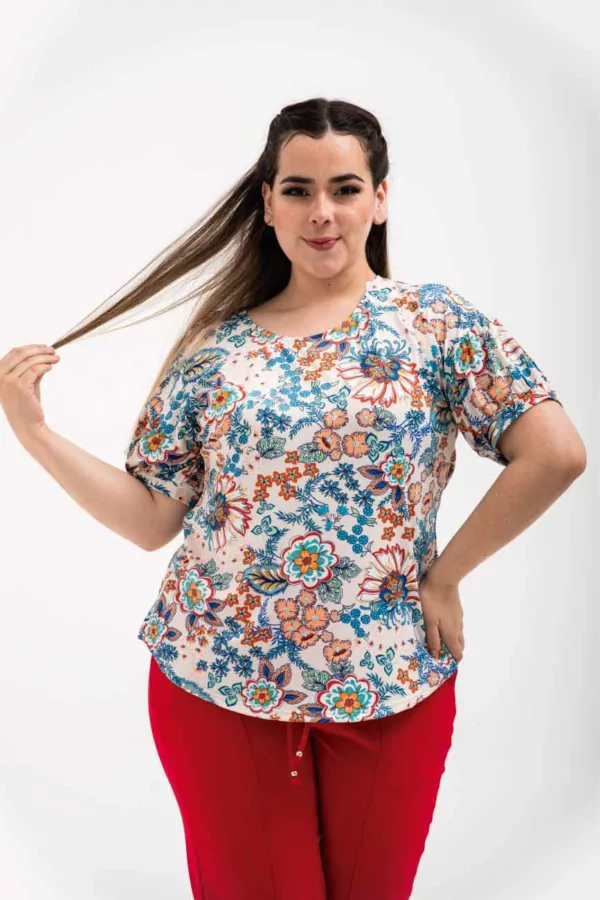 1Y609029 Camiseta para mujer tallas grandes pluz size - tienda de ropa-LYH-moda