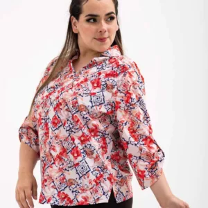 5P624002 Blusa para mujer tallas grandes pluz size - tienda de ropa-LYH-moda
