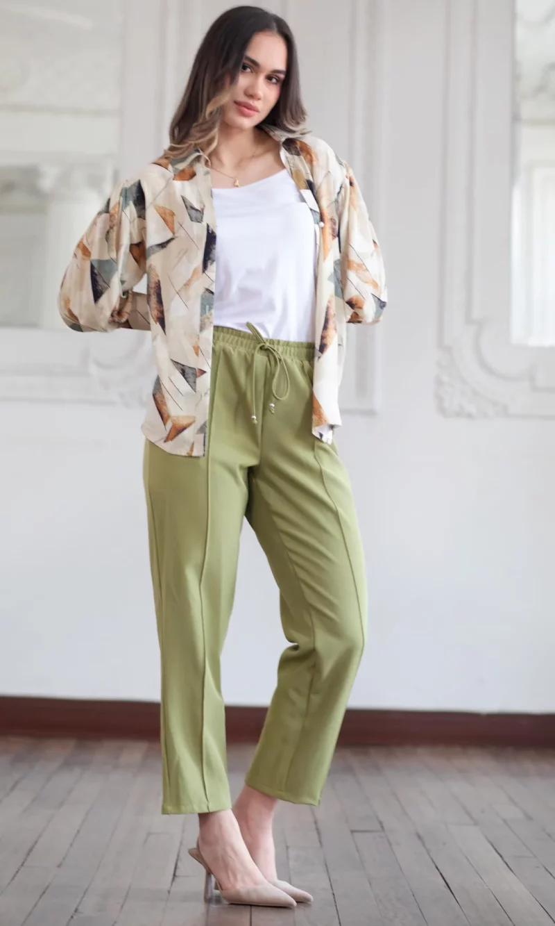 Pantalón mujer unicolor - Imagen 3