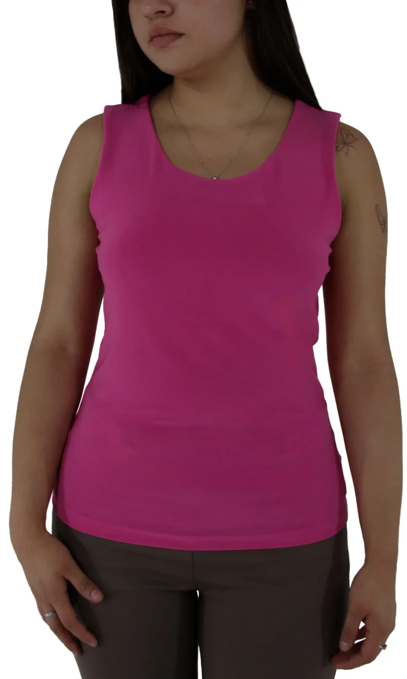 Camiseta mujer unicolor - Imagen 4
