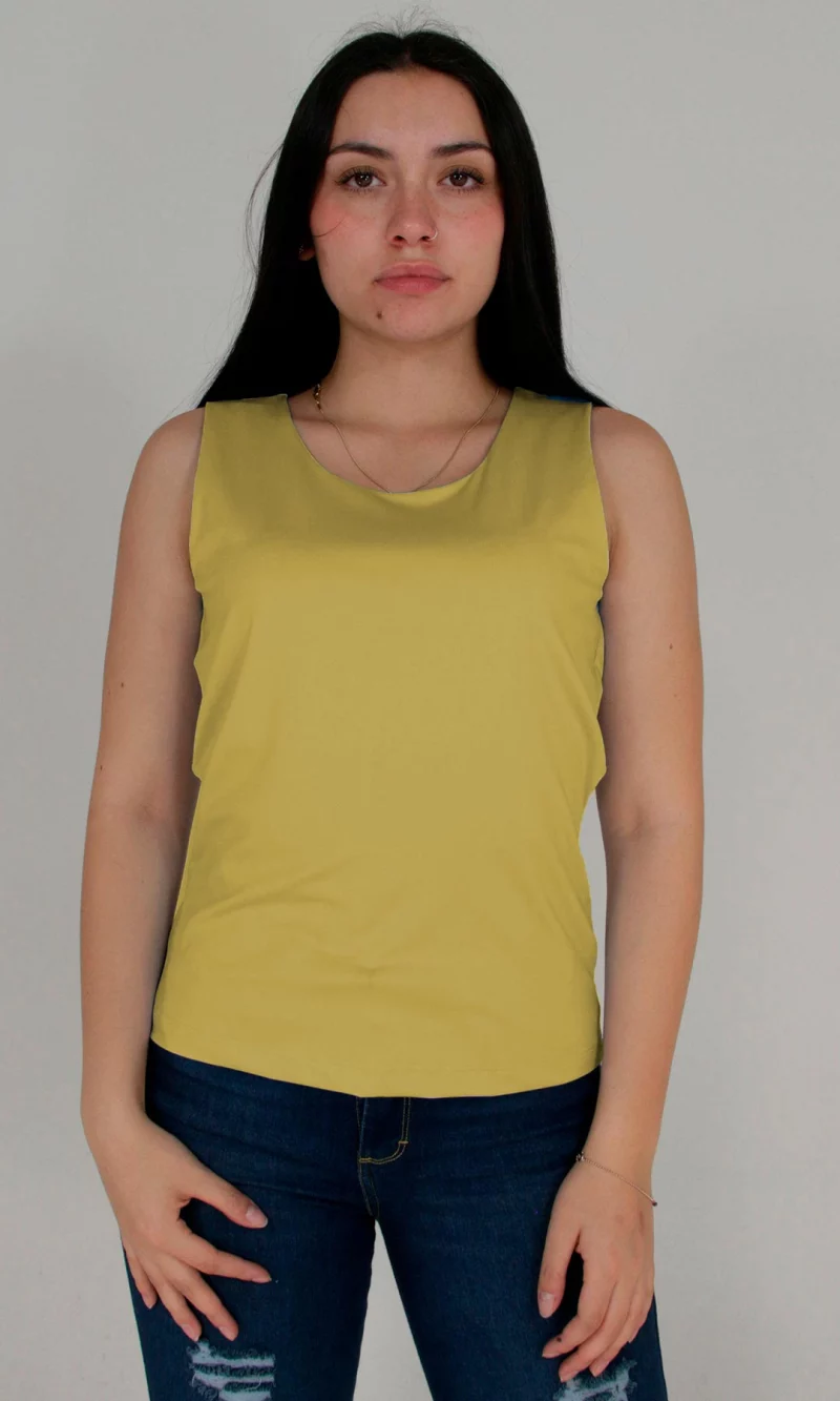 Camiseta mujer unicolor - Imagen 3