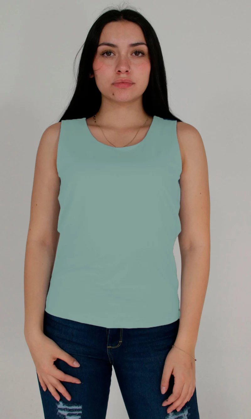 Camiseta mujer unicolor - Imagen 10