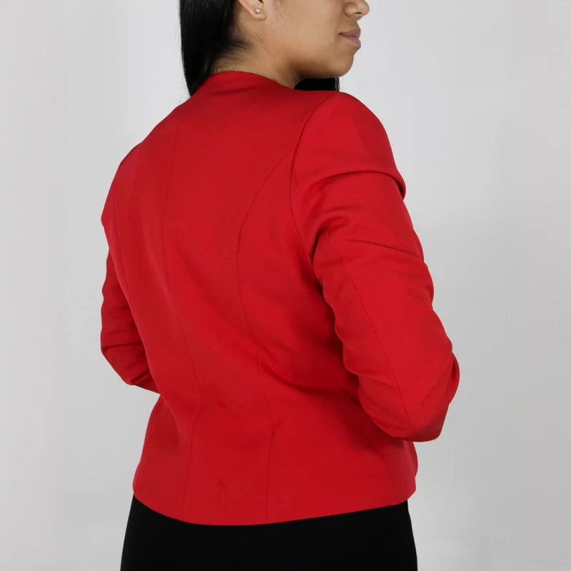 Chaqueta mujer unicolor - Imagen 2