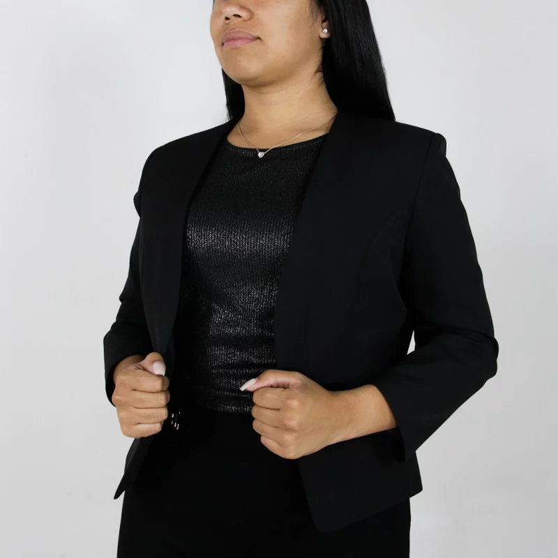 Chaqueta mujer unicolor - Imagen 3
