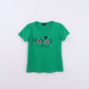 Camiseta mujer manga corta estampada