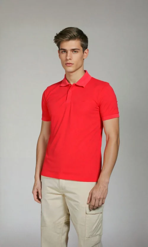 Camiseta hombre manga corta unicolor