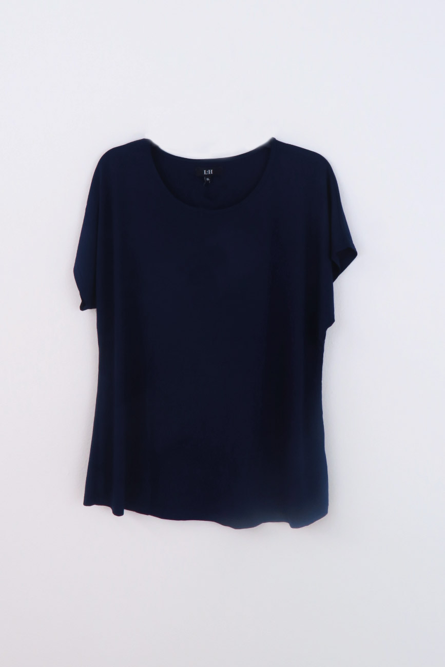 Camiseta mujer manga corta unicolor