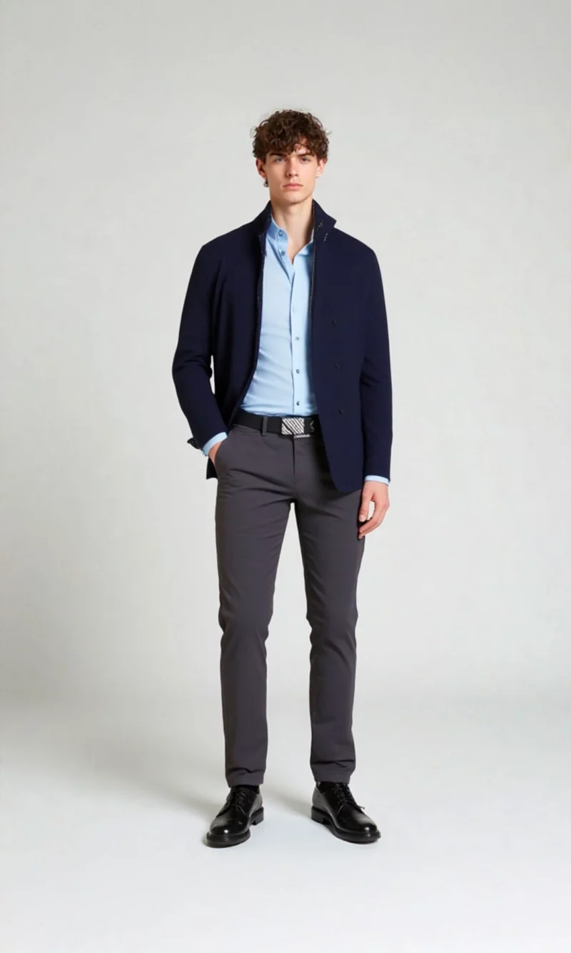 Pantalón hombre unicolor