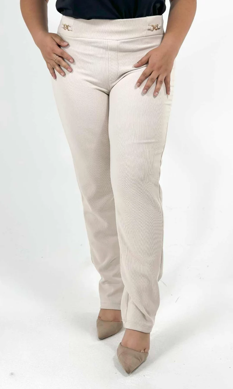 Pantalón mujer unicolor - Imagen 2