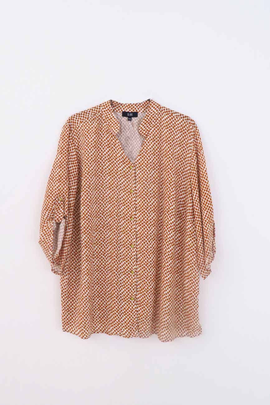 Blusa mujer manga 3/4 estampada