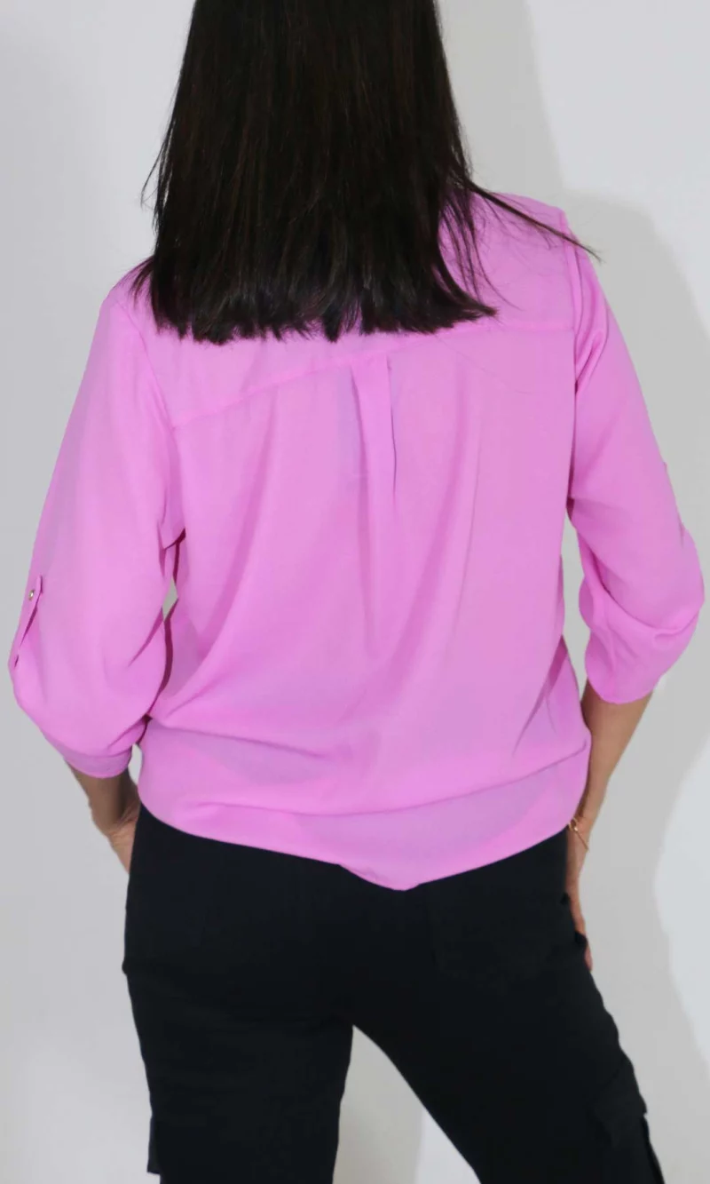 Blusa mujer manga 3/4 unicolor - Imagen 6