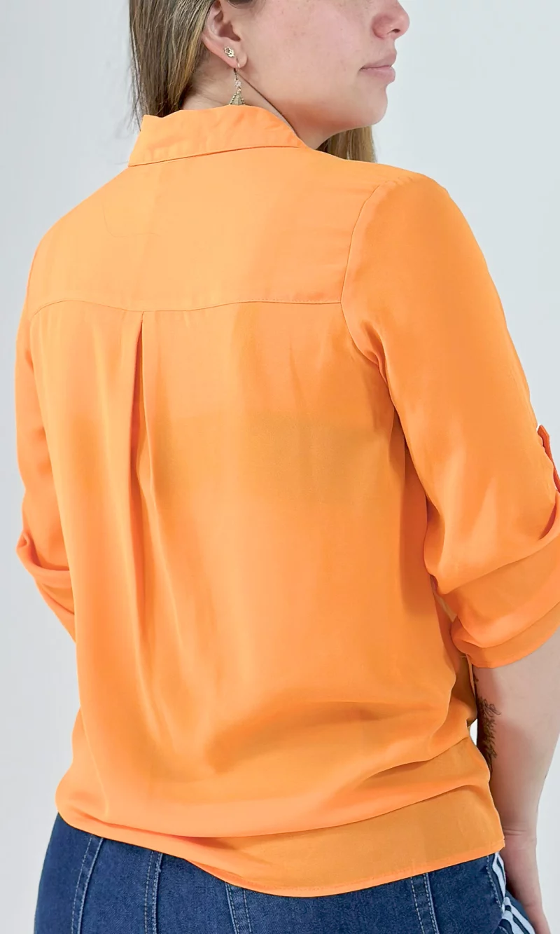 Blusa mujer manga 3/4 unicolor - Imagen 4