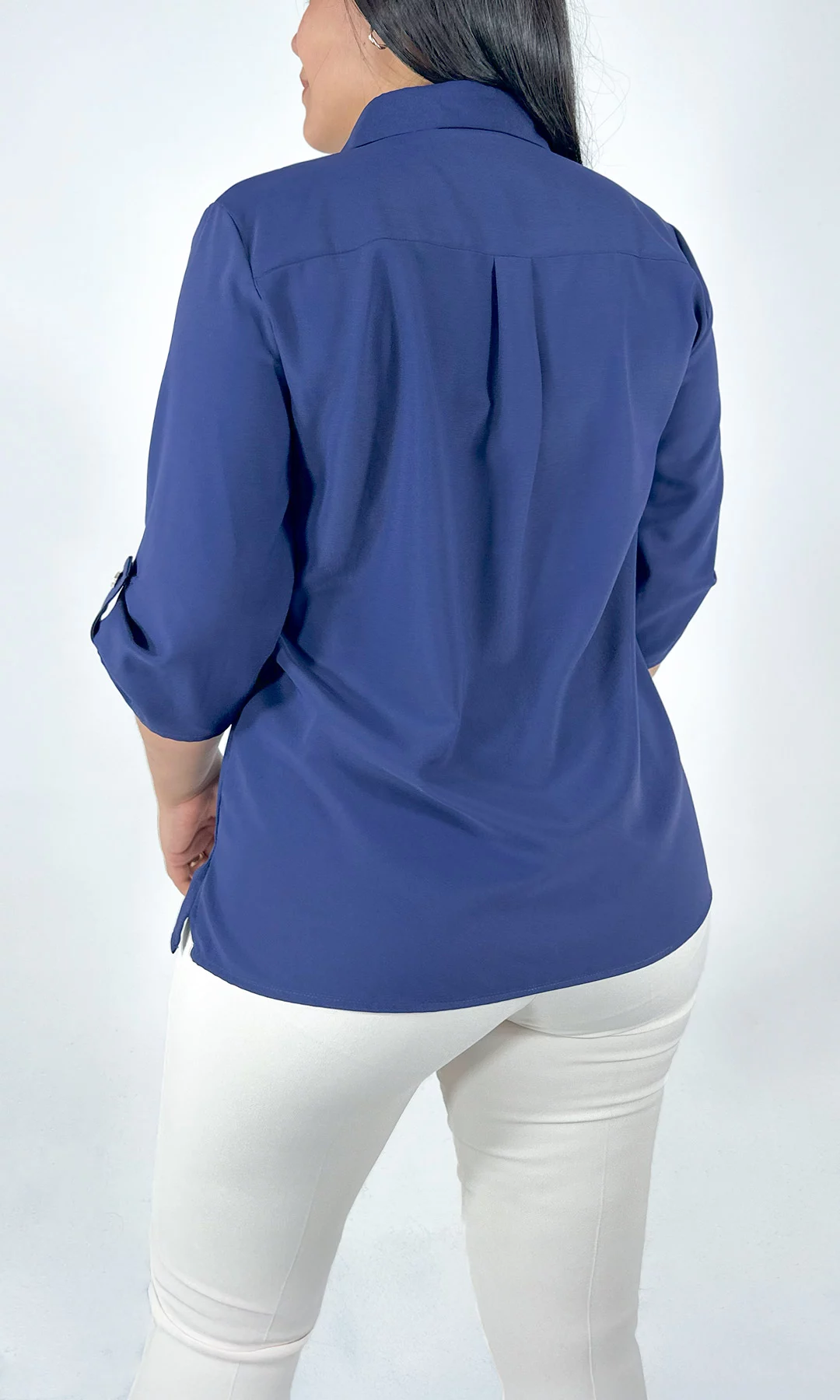 Blusa mujer manga 3/4 unicolor - Imagen 14