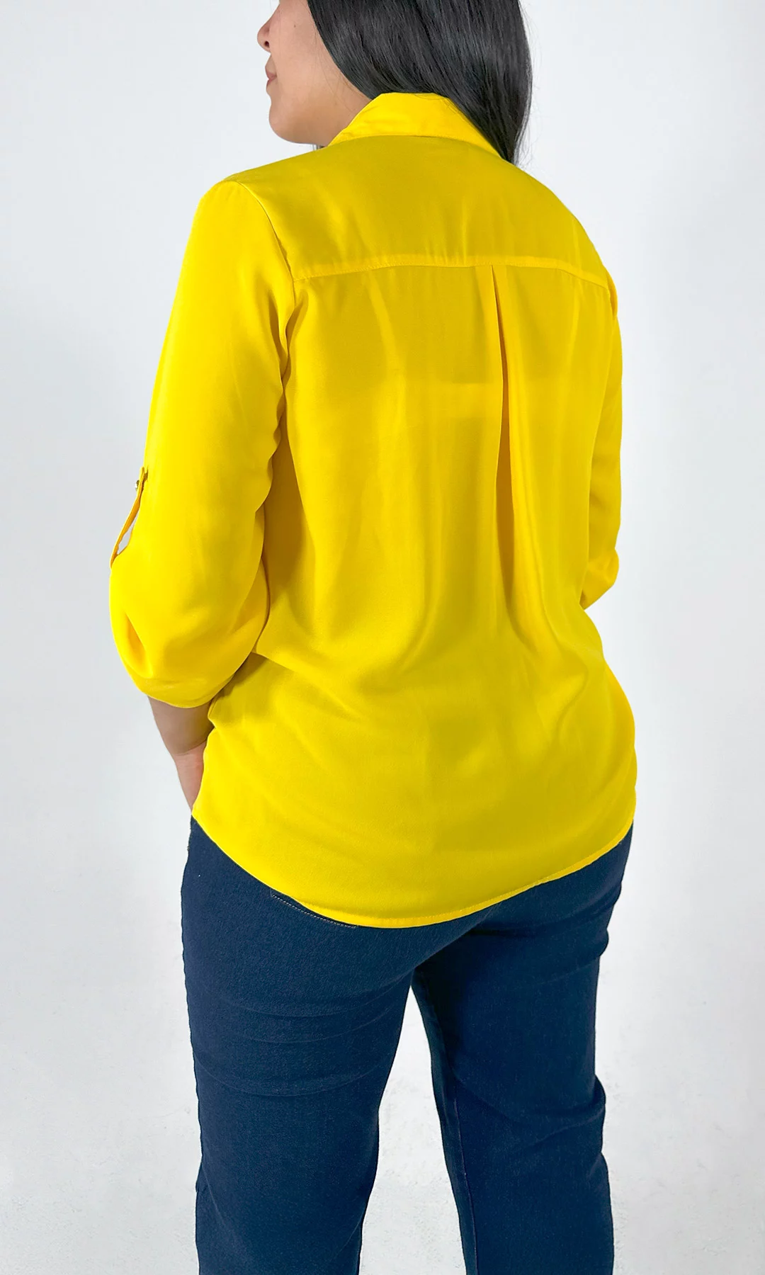 Blusa mujer manga 3/4 unicolor - Imagen 11