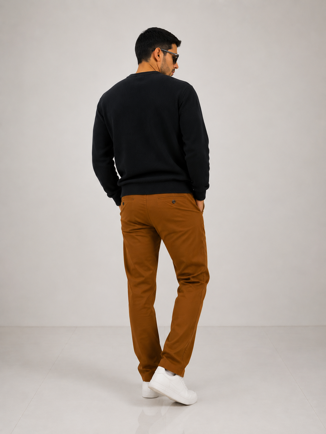 Pantalón hombre unicolor - Imagen 13