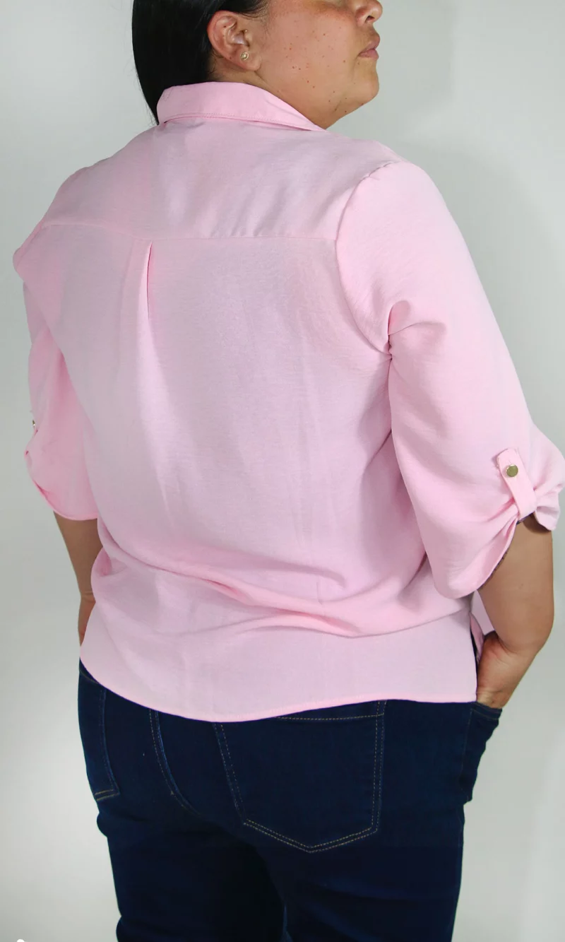 Blusa mujer manga 3/4 unicolor - Imagen 15