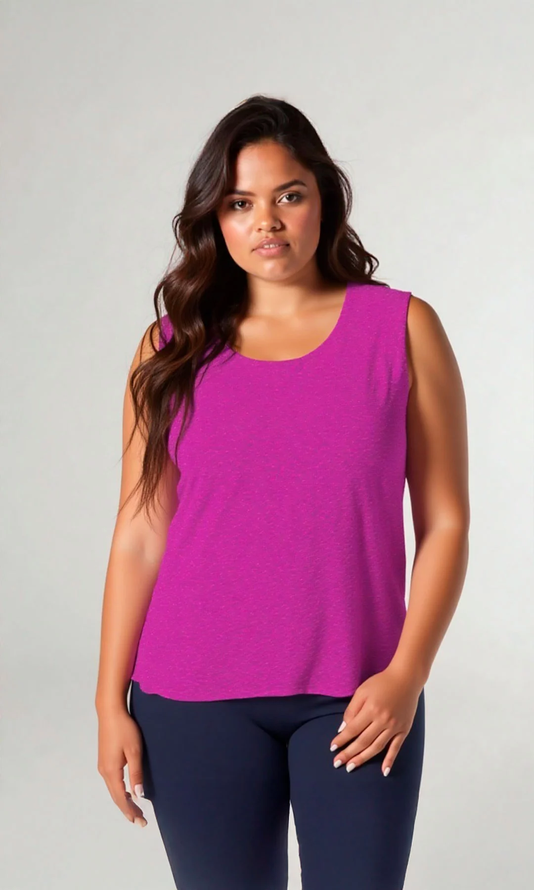 Camiseta mujer manga sisa unicolor - Imagen 7