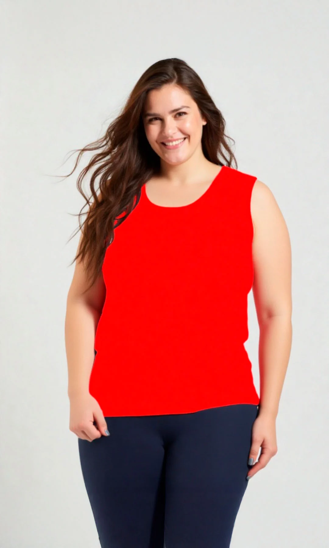 Camiseta mujer manga sisa unicolor - Imagen 4