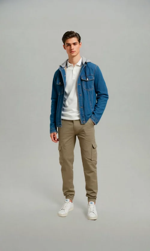 Pantalón hombre unicolor