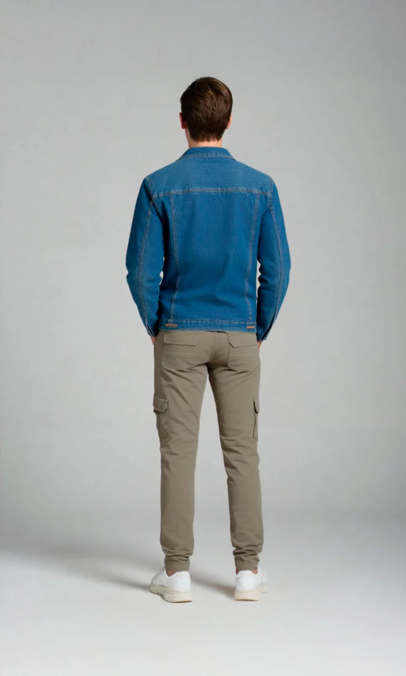Pantalón hombre unicolor - Imagen 2