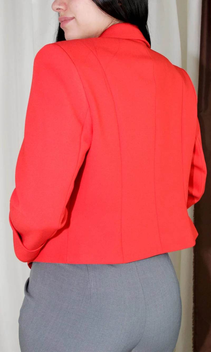 Chaqueta mujer manga 3/4 unicolor - Imagen 4