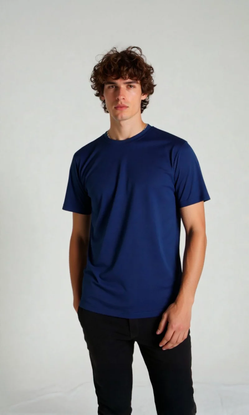 Camiseta hombre unicolor - Imagen 2