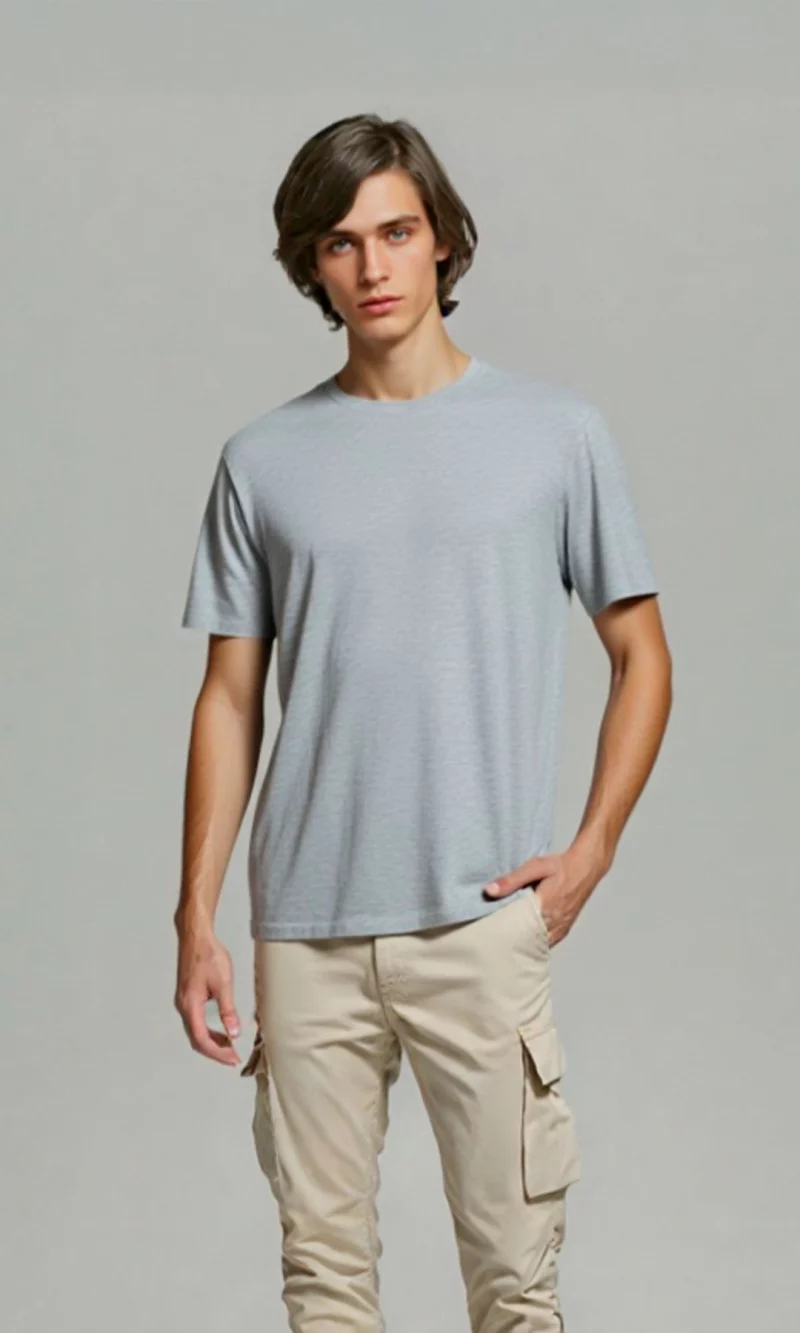Camiseta hombre unicolor - Imagen 7