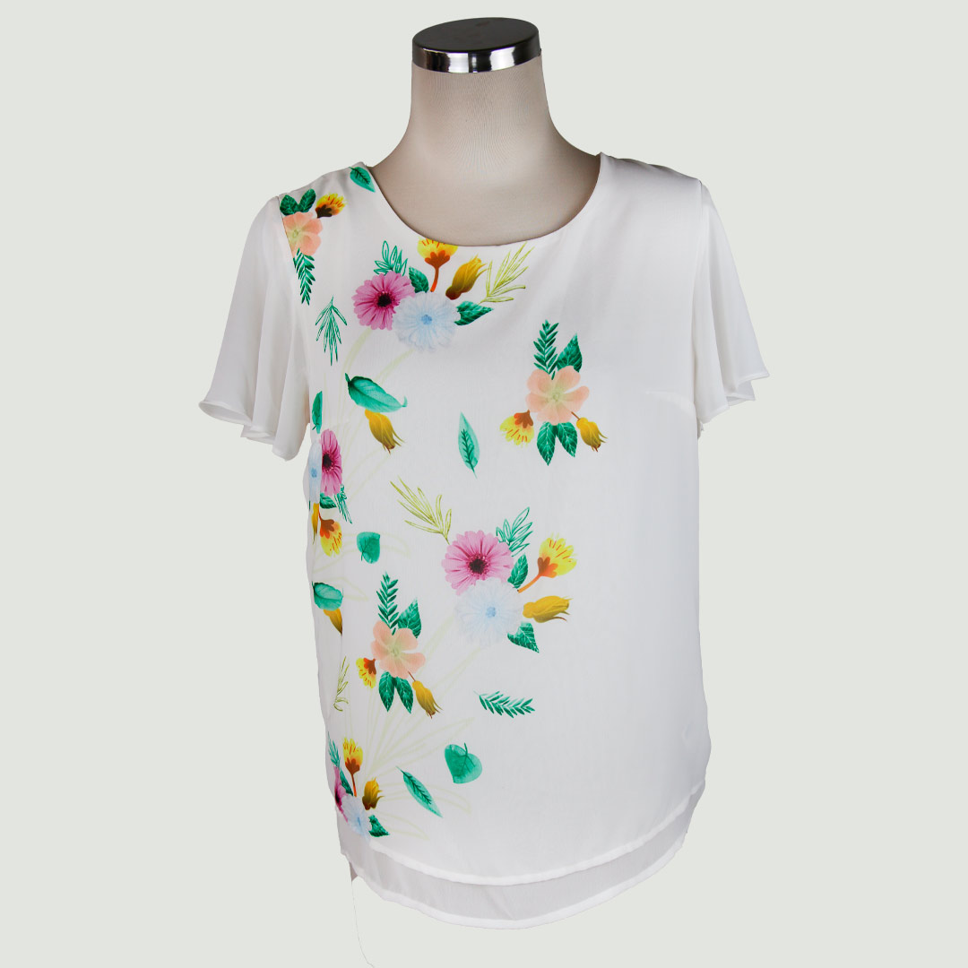 blusa cruzada mujer