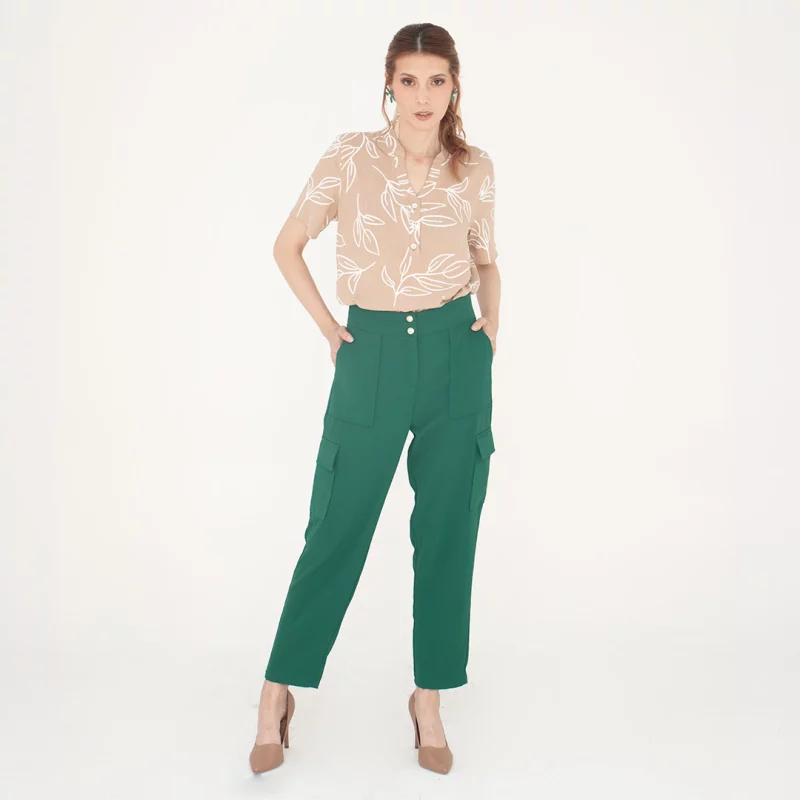 Pantalón mujer unicolor