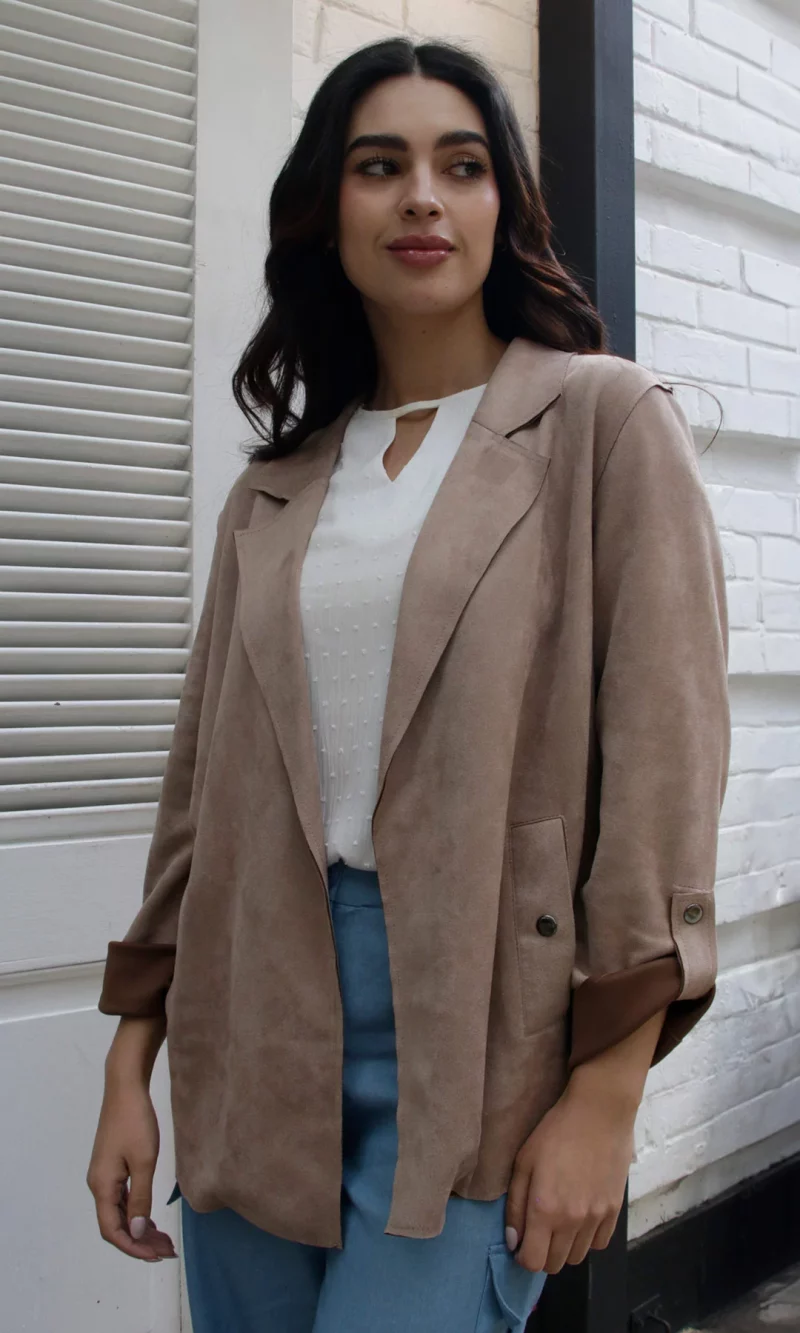 Chaqueta mujer unicolor