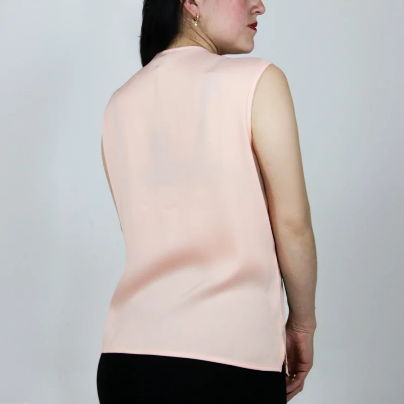 Blusa mujer manga sisa unicolor - Imagen 4