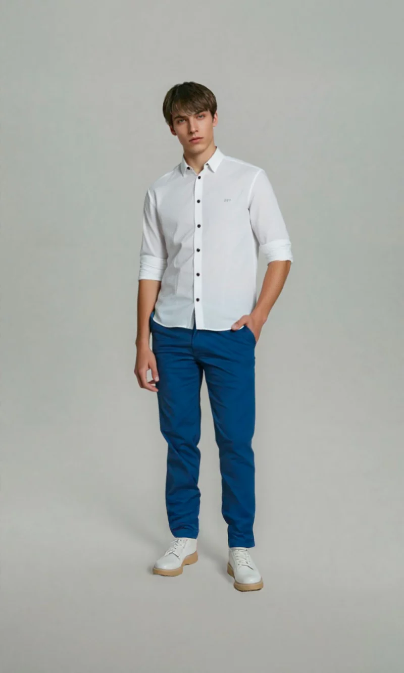Pantalón hombre unicolor - Imagen 10