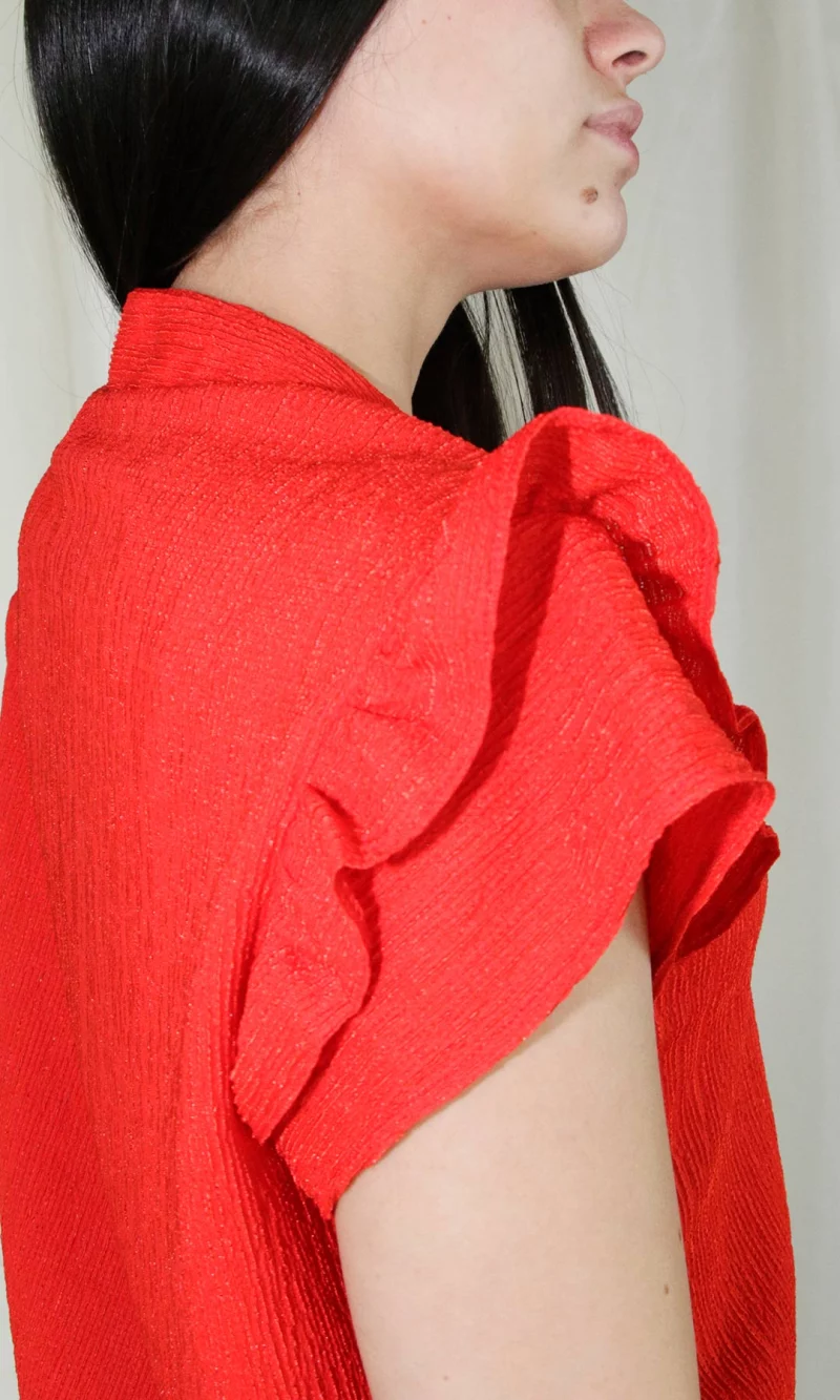 Blusa mujer manga corta unicolor - Imagen 7